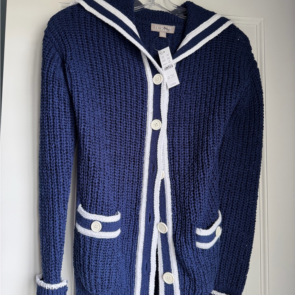 J. Crew Textured Sailor Cardigan - Picture 6 of 8